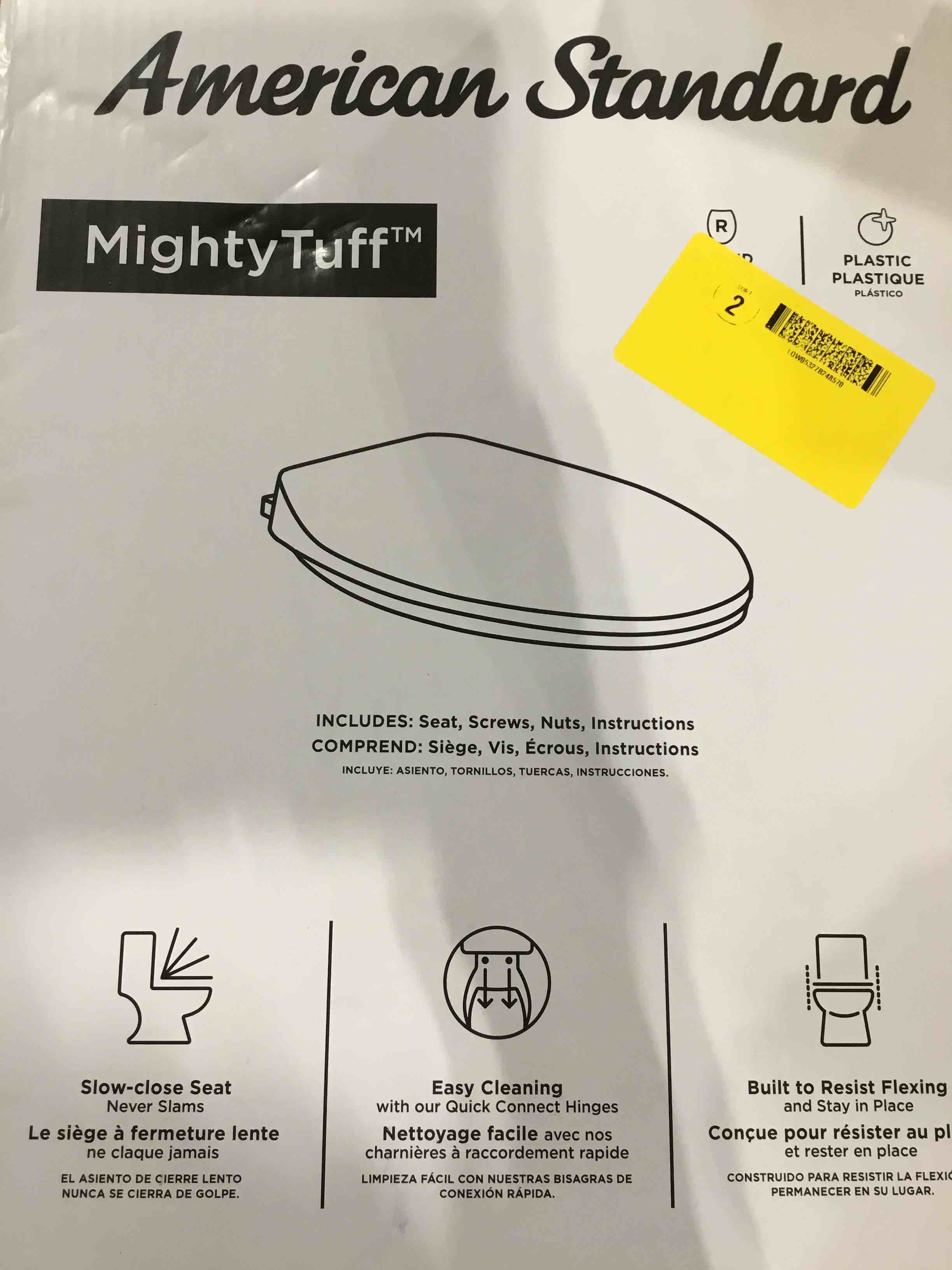 Mayfair padded Toilet seat With Chrome Hingers soft