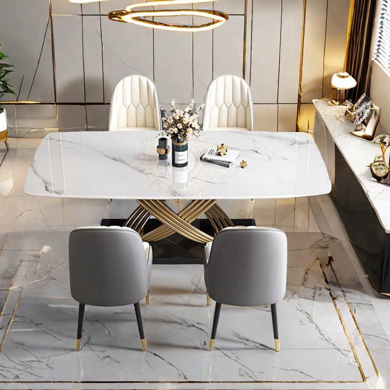Nordic style luxury rectangular dining table