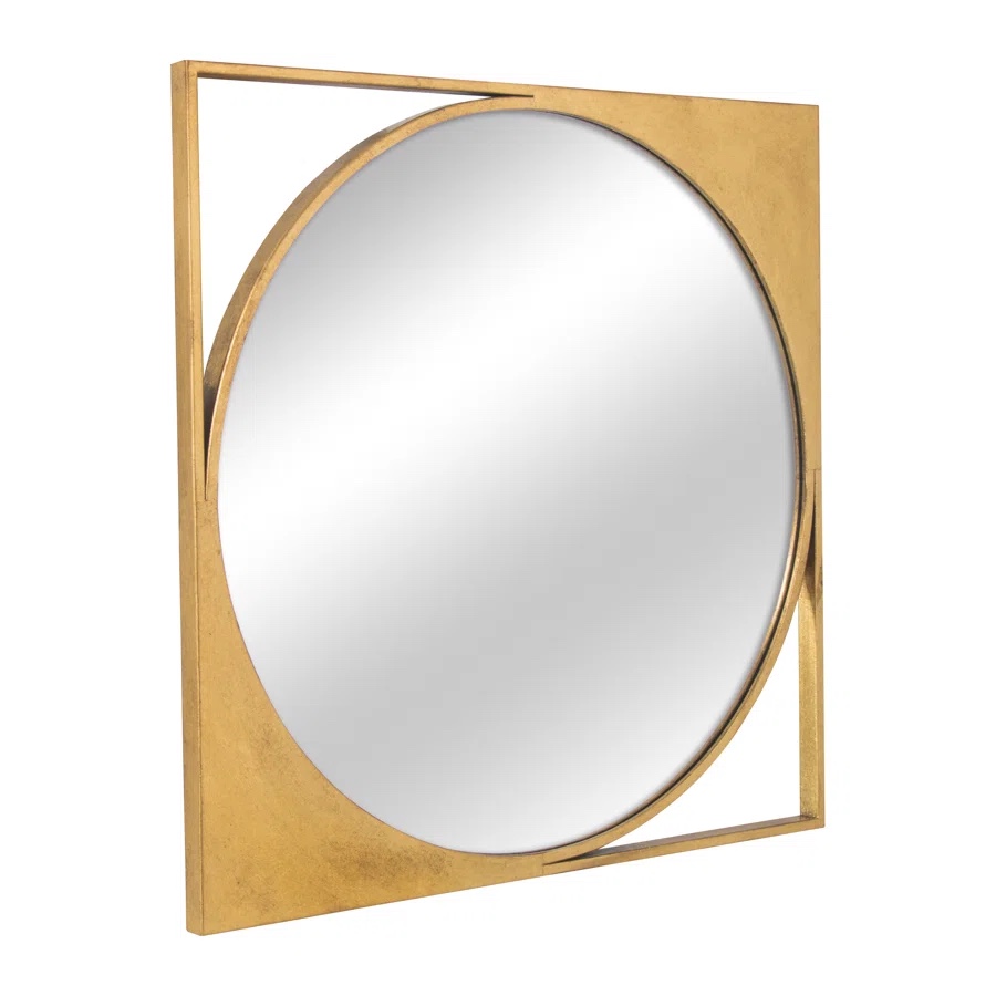 Lyria Square Metal Modern Wall Mirror
