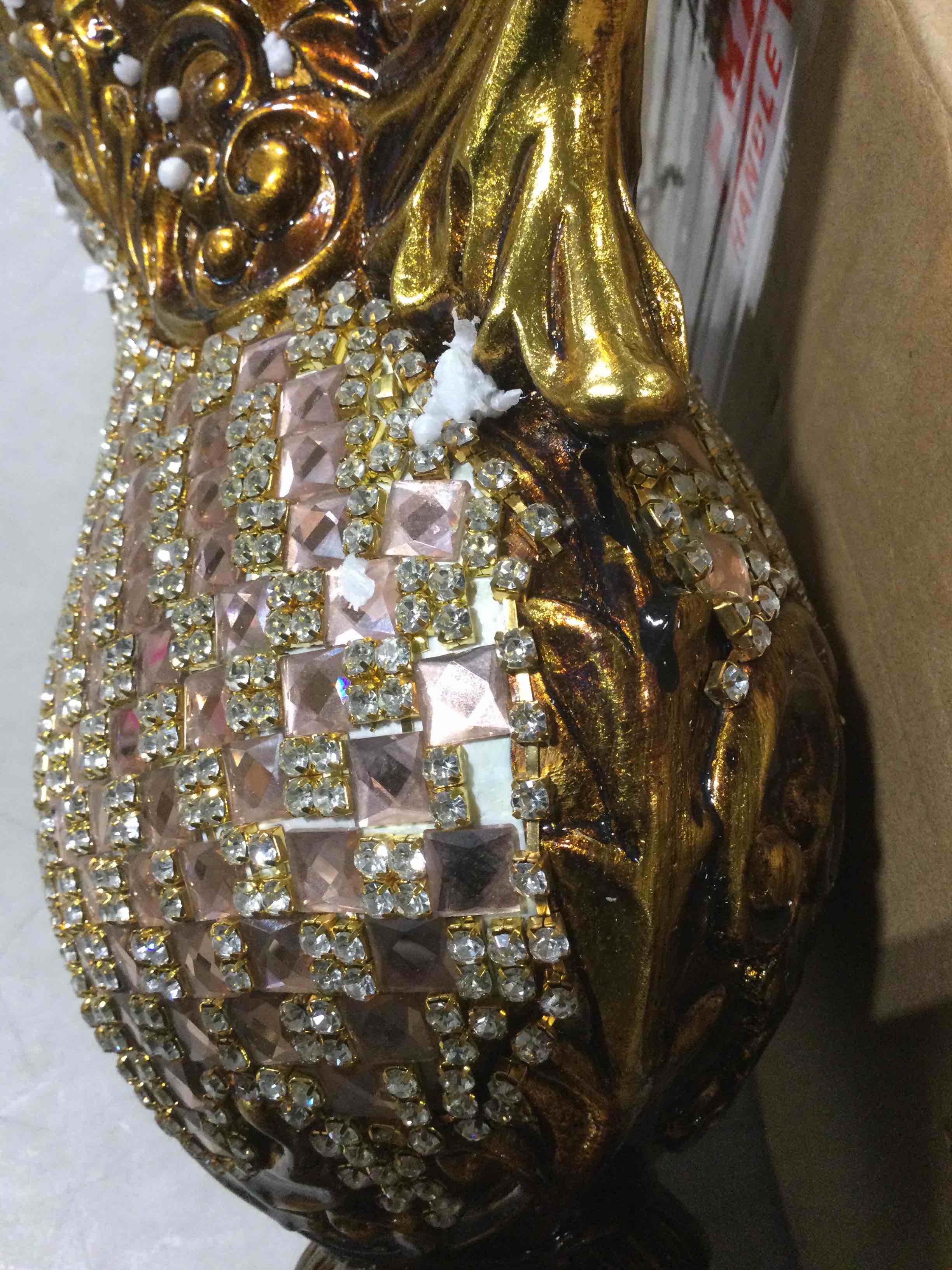 Crystal Wide Mouth Table Vase