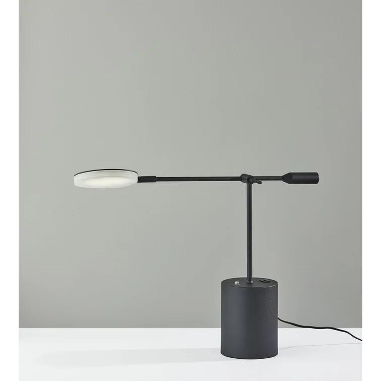 Christophe 27" Black Desk Lamp with USB