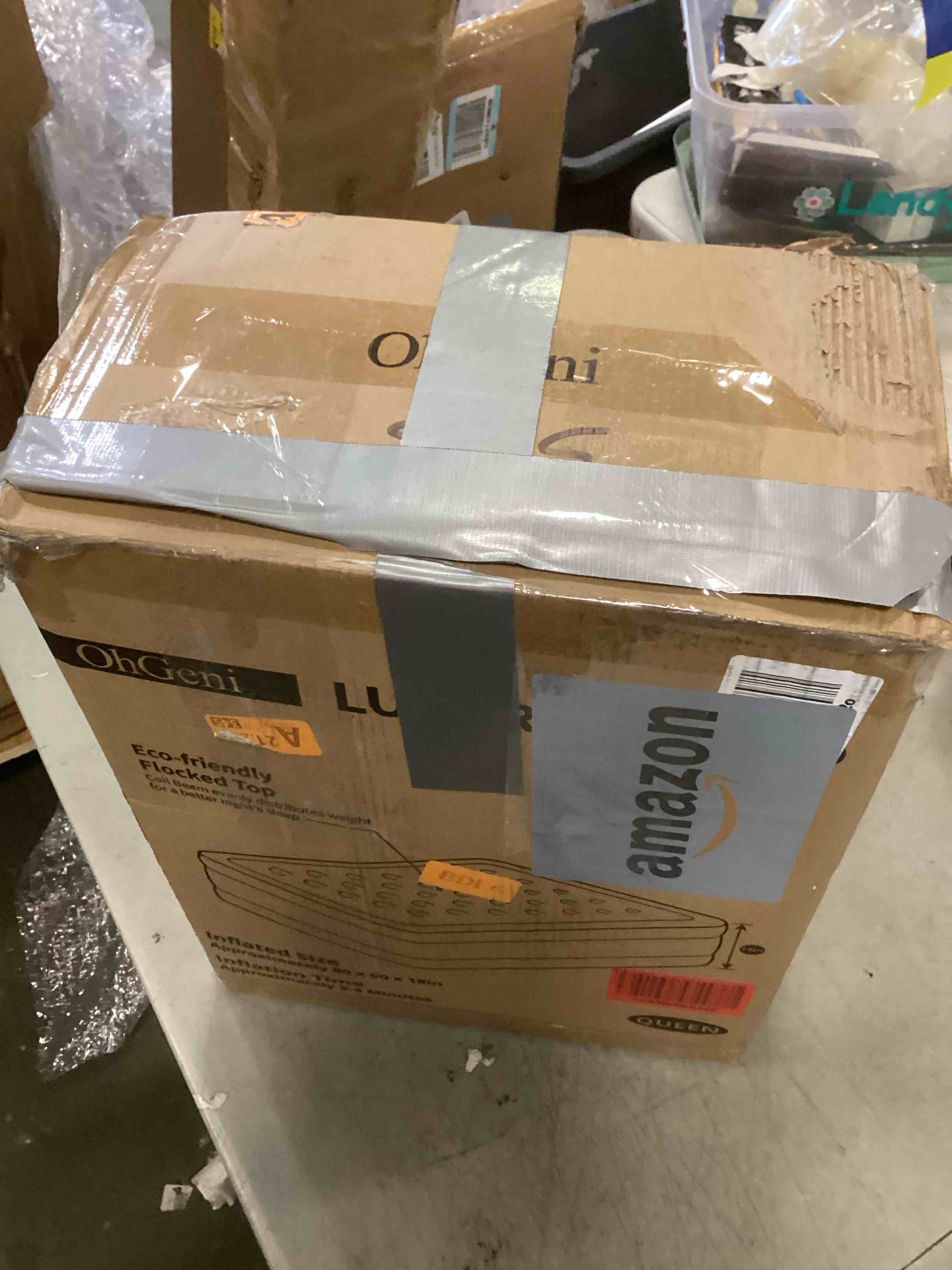 Queen Air Mattress with Built in Pump, Blow Up Colchones Inflables