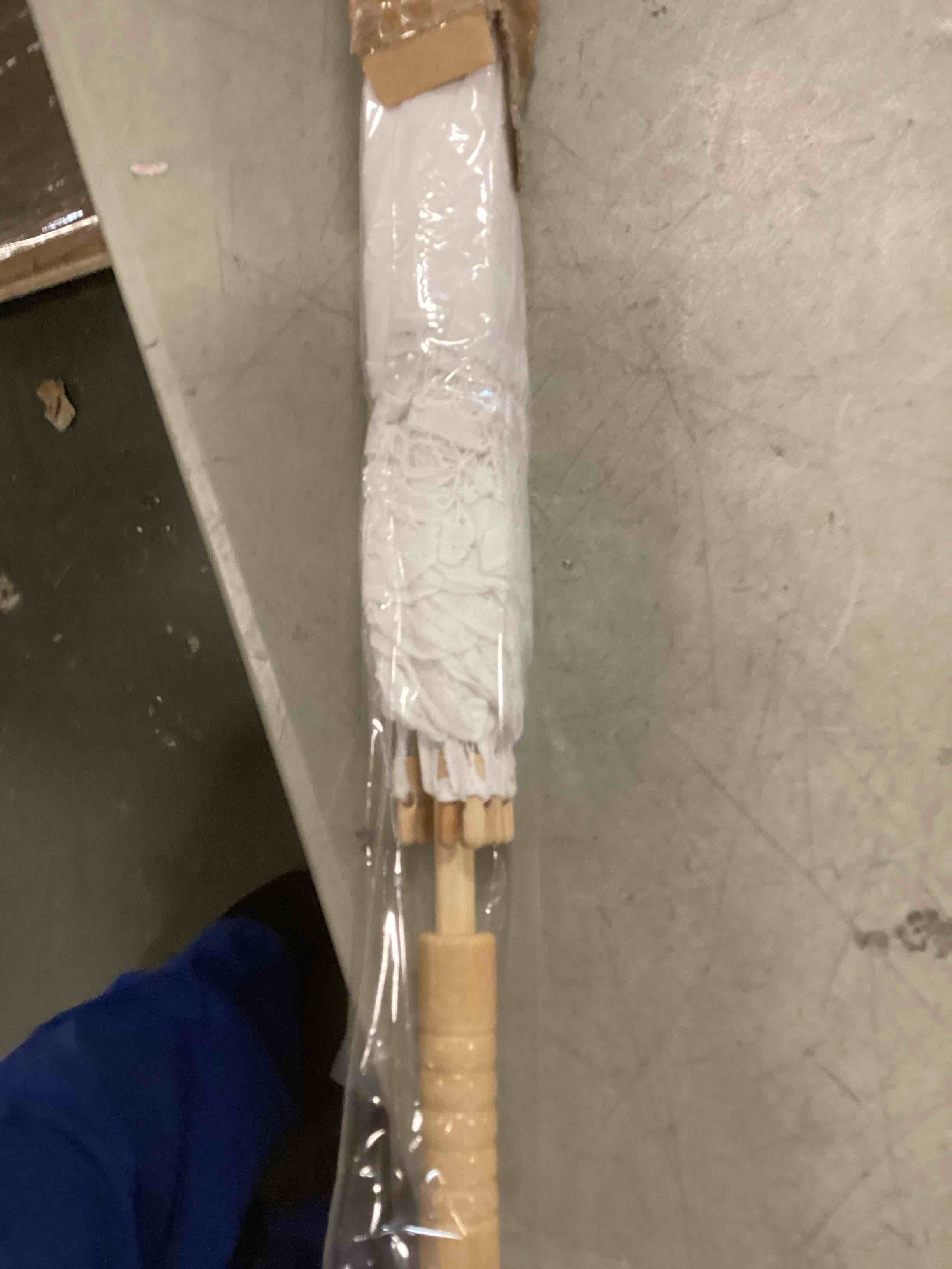 TOPTIE Vintage White Lace Parasol, Wedding Bridal Umbrella, Photograph