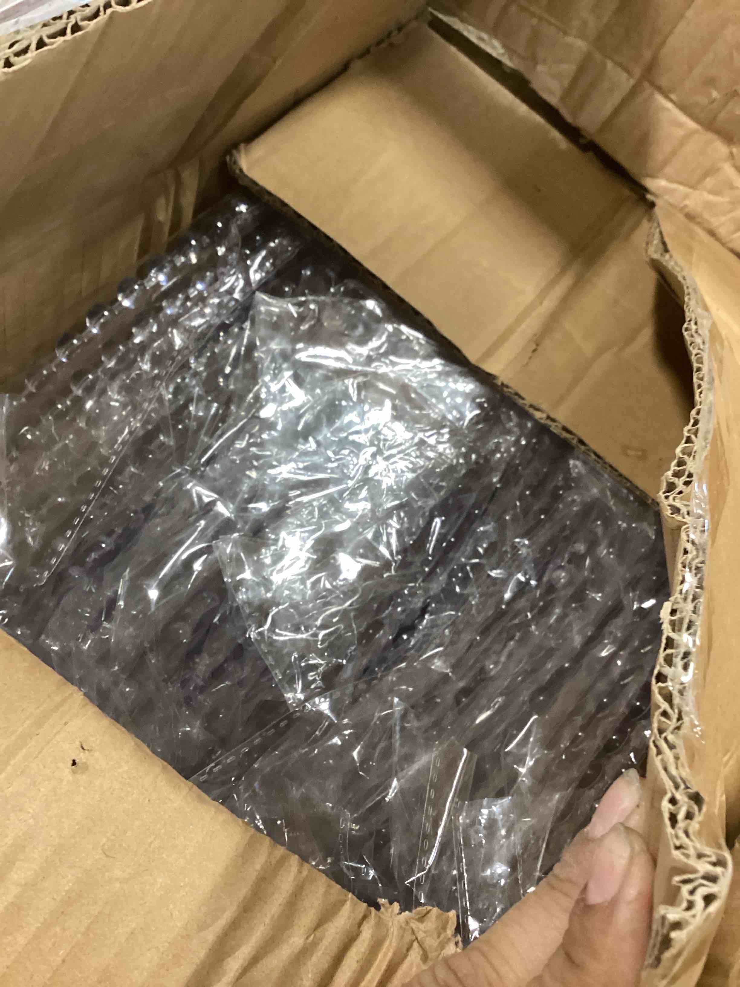 50 Set Clear Charger Plates Bulk 13 Inch Beaded Plastic Charger Plates