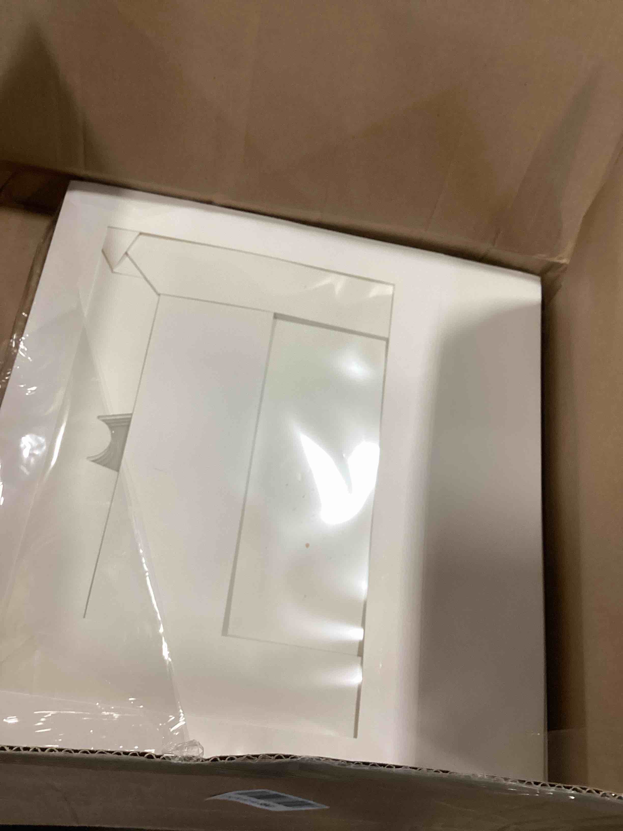 Moretoes 10pcs 19x14x4in White Bakery Boxes Half Sheet Cake Boxes with