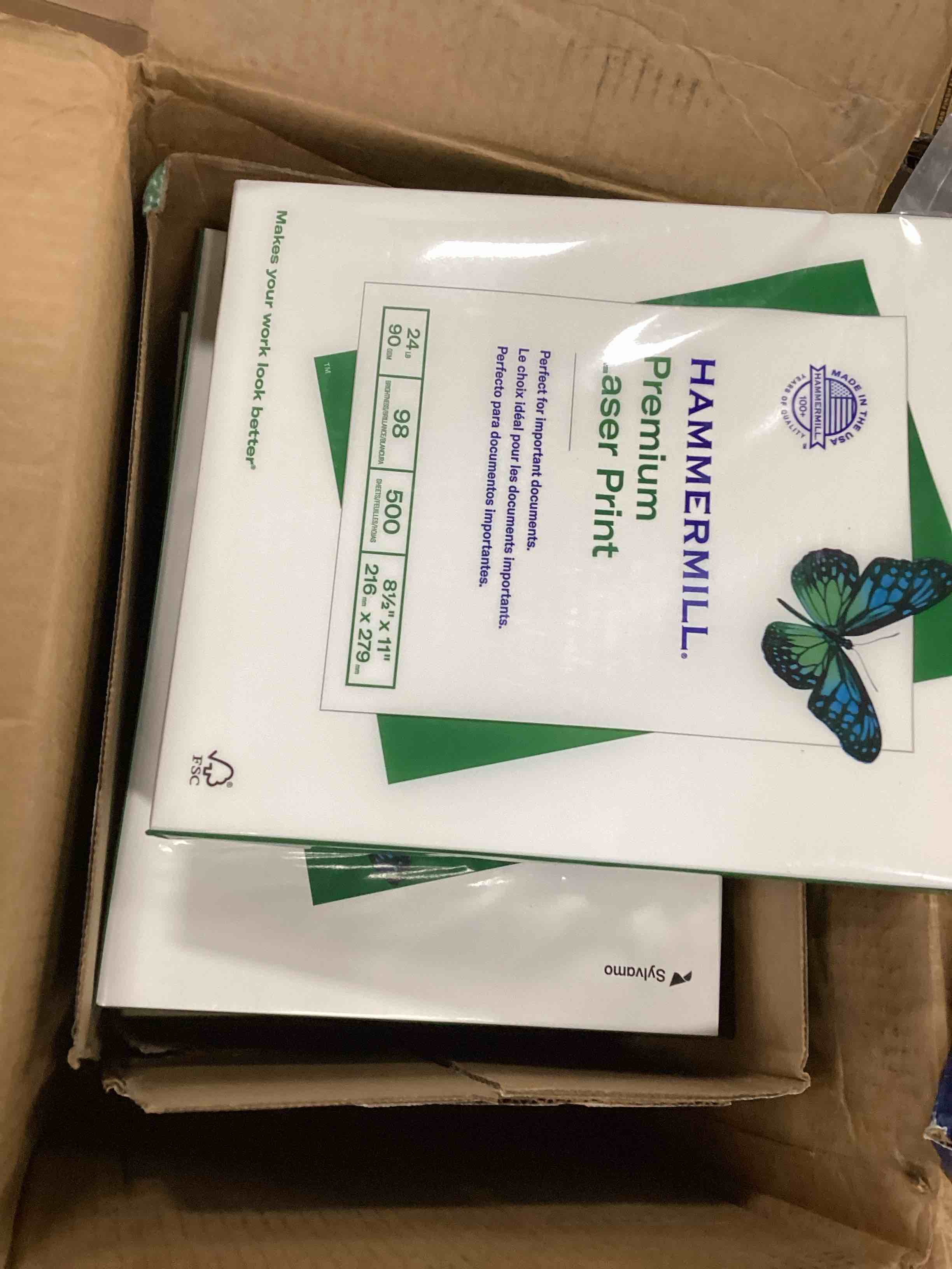 Hammermill Premium Laser Printer Paper 8.5 x 11 Letter Size 5 Ream 2
