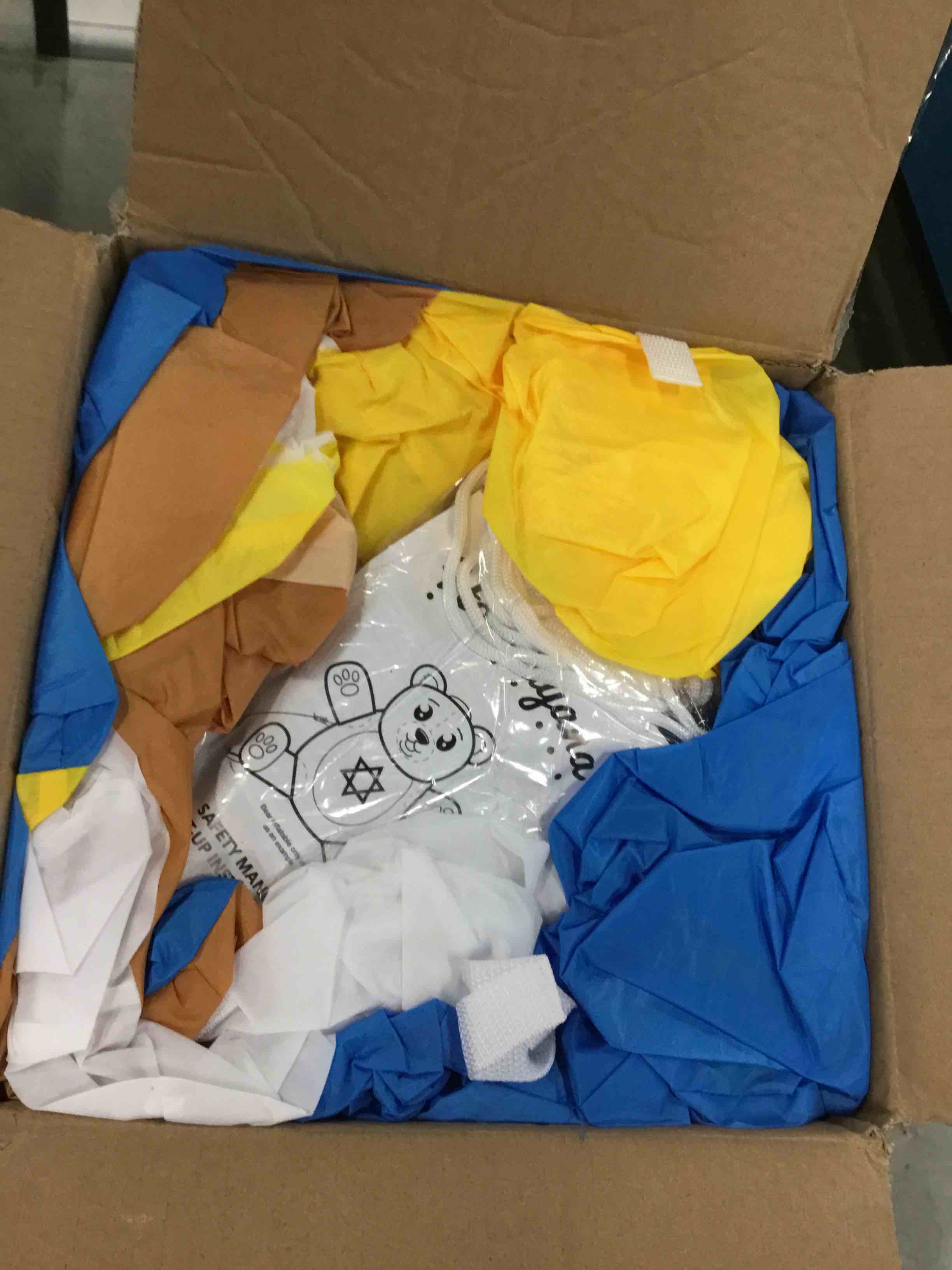 Holidayana Hanukkah Bear Yard Inflatable 8 ft Tall Hanukkah Bear