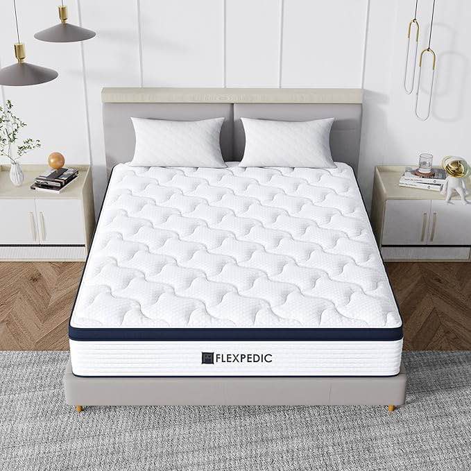 8" Twin Mattress, Memory Foam Hybrid Mattress with Space Cotton for Tight Sleep, Medium-Firm Cooling Mattress with Stronger Support, Motion Isolation &Pressure Relieving