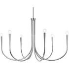 Layne 6 Light 42 inch Chrome Chandelier Ceiling Light