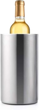 Jolitac Wine Chiller Bucket, Stainless Steel Double Wall Wine Cooler Bucket, Keeps Cold for Hours Wine Bottle Cooler Chiller Insulated Champagne Beer Ice Bucket (1 PC)