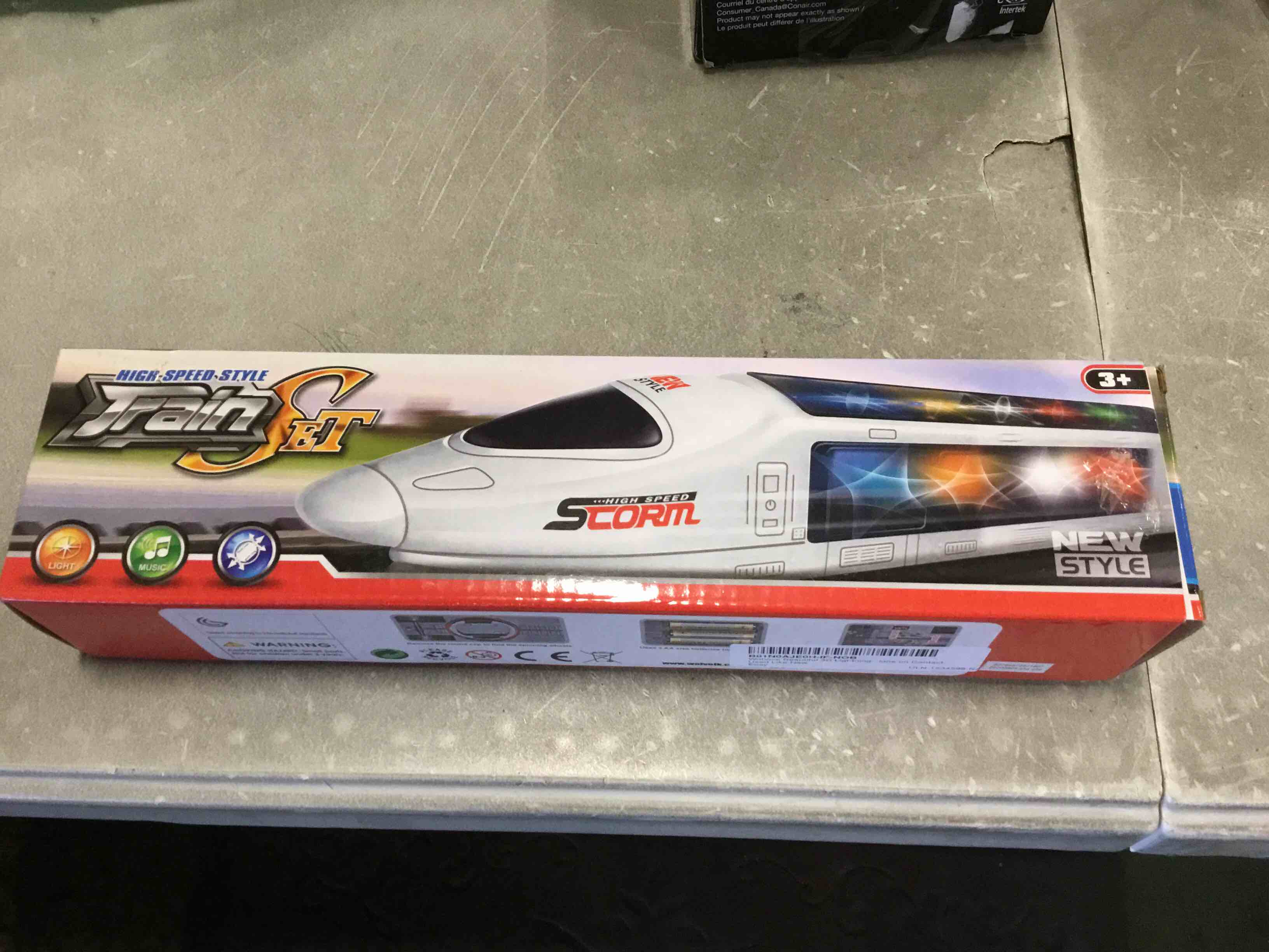 WolVolk Beautiful 3D Lightning Electric Train Toy for Kids with Music, goes Around and Changes