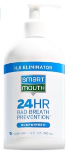 SmartMouth 1-Bottle Activated Mouthwash System with Pumps - Adult Mouthwash for Bad Breath - Twice Daily Oral Care System with Zinc Ion Technology - Fresh Mint Flavor, 24  fl oz (16 oz per Bottle)