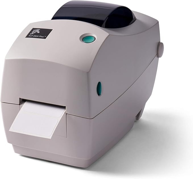 ZEBRA TLP2824 Plus Thermal Transfer Desktop Monochrome Printer Print Width of 2 in Serial and USB Port Connectivity 282P-101110-000