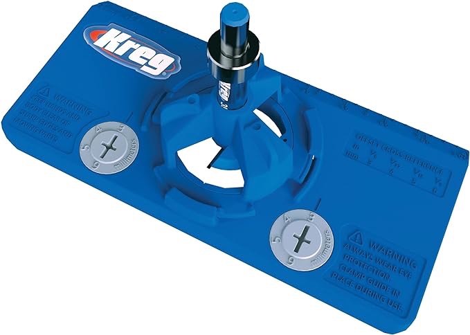 Kreg KHI-HINGE Concealed Hinge Jig - Drill Perfect Holes for Cabinet Hinges & Hardware Installation - Cabinet Door Hinge Tool - Cabinet Hardware Jig