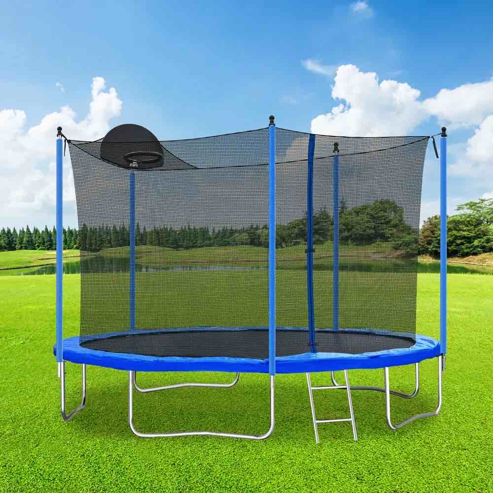 12FT Trampoline with Board, Metal, Board Safeseal System