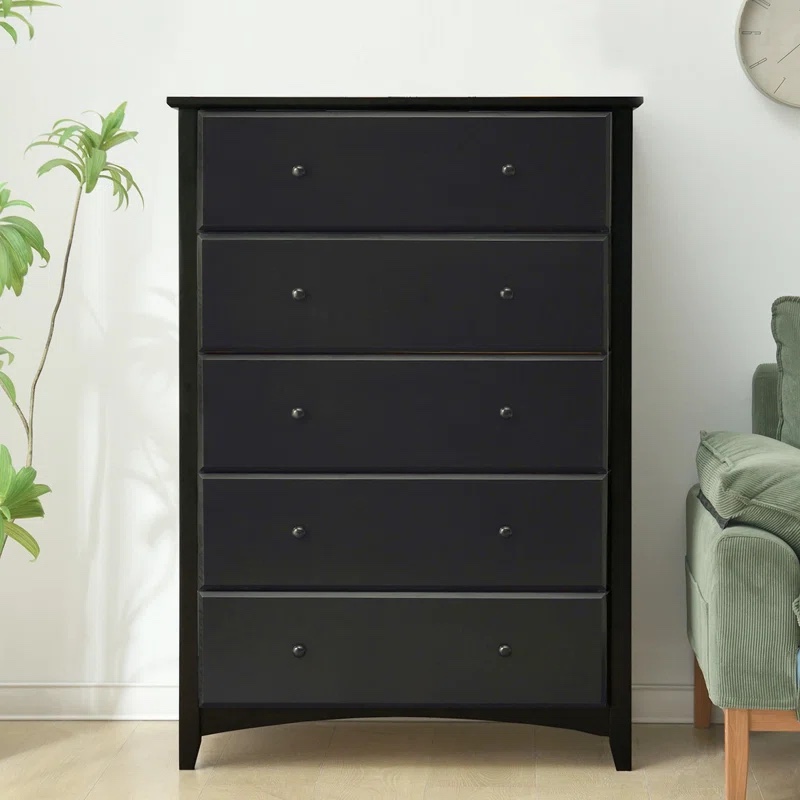 Chanston , Solid Wood , Shaker Style, 5 spacious drawers(The first photo is similar to the product description)