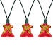 40-Count Red Bells with Musical Christmas Light Set 13ft Green Wire