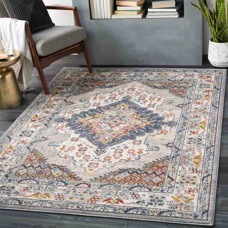 Flatiron Oriental Gray Area Rug  size 7'10" x 10'3"