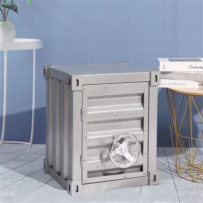 Industry Wind Wrought Iron Bedside Cabinets Creative Small Old Container Cabinets Bedside Retro Storage Cabinets