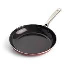Blue Diamond Cookware Diamond Infused Ceramic Nonstick, 8" Frying Pan Skillet, PFAS-Free, Dishwasher Safe, Oven Safe, Red
