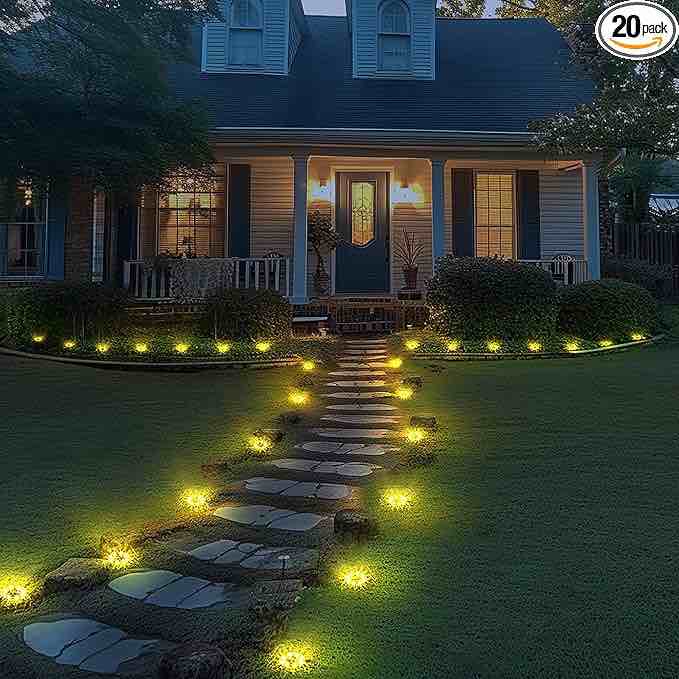 Member's Mark 6 Piece LED Solar Disc Lights - Oil-Rubbed Bronze