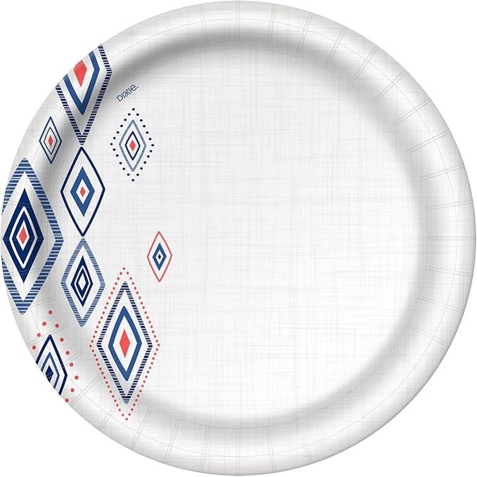 Dixie Large Paper Plates, 10 Inch, 2X Stronger*, Microwave-Safe, Soak-Proof, Cut Resistant, Disposable Plates For Everyday Breakfast, Lunch, & Dinner Meals