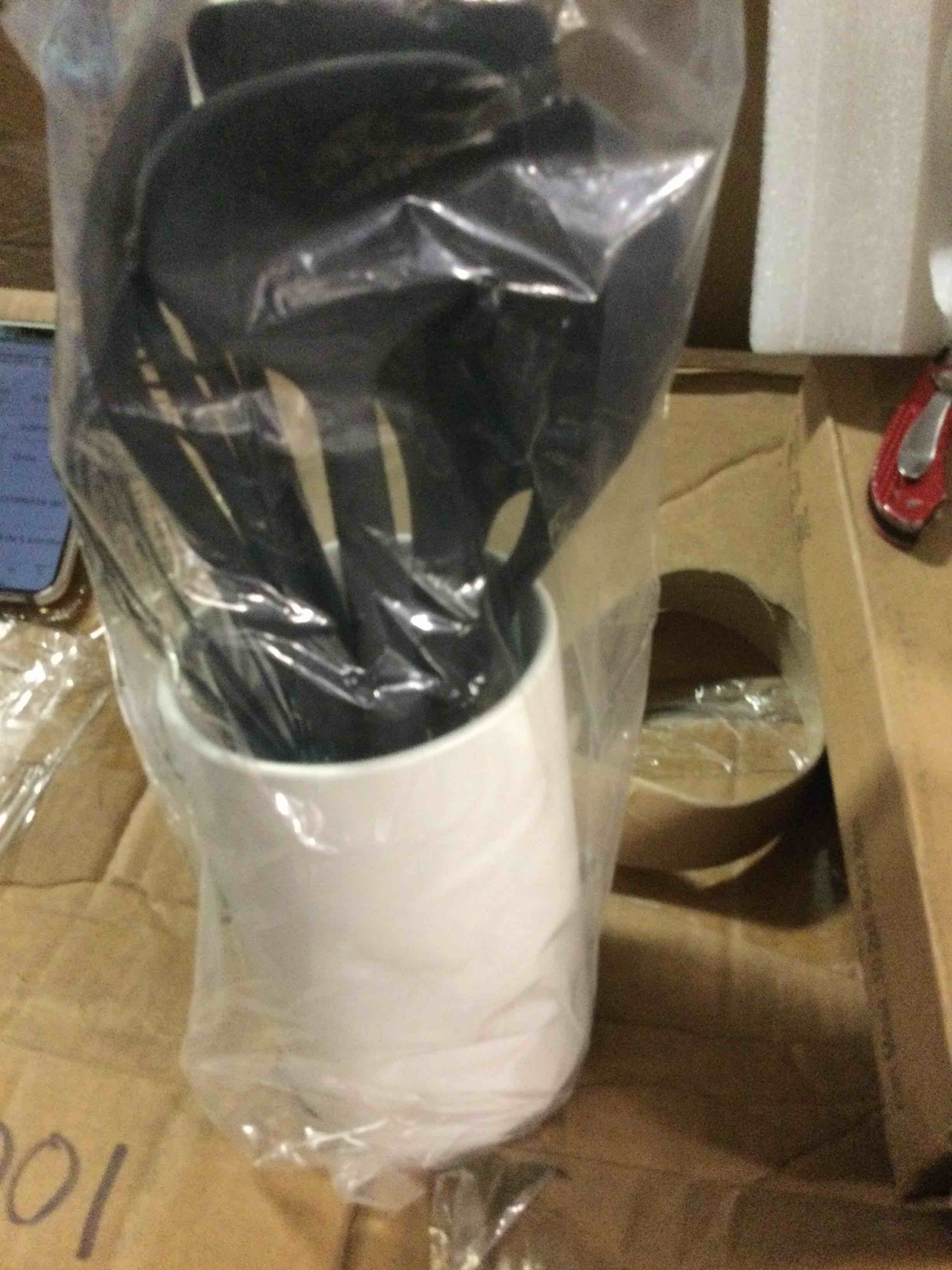 GreenPan Silicone 6 Piece Cooking Utensil Set & Holder, Spoon, Spatulas, Whisk, Ladle, Flexible Nonstick Kitchen Tools, Steel Core Heat-Resistant Anti-Slip Handle BPA-Free Dishwasher Safe, Oxford Blue