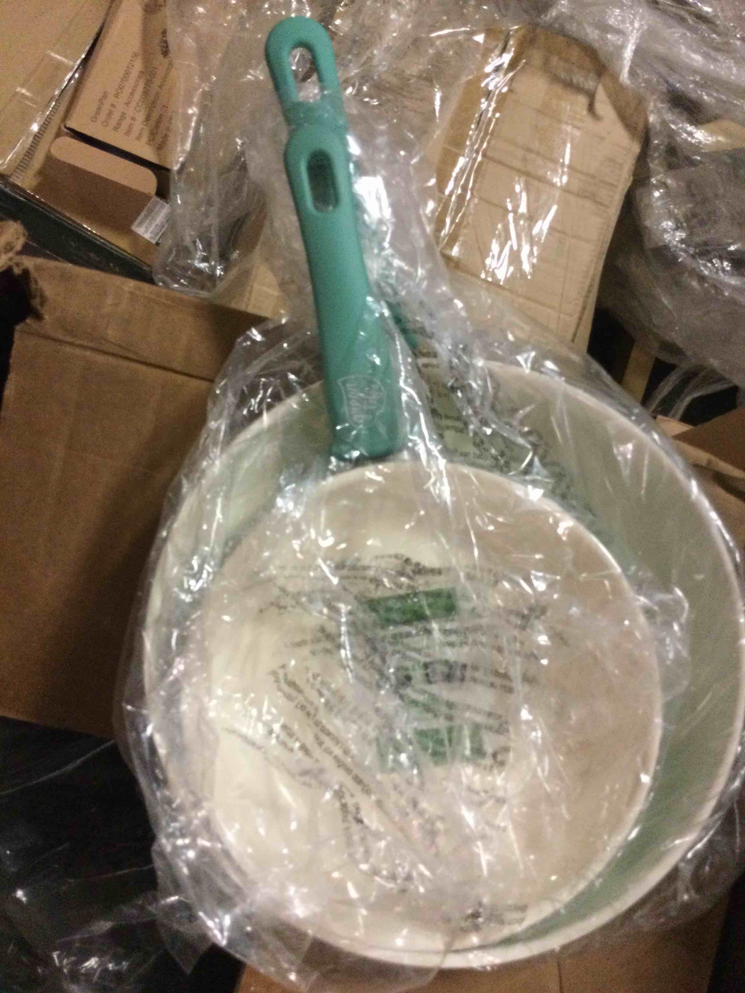 GreenLife Soft Grip Healthy Ceramic Nonstick 7" and 10" Frying Egg Omeltte Pan Skillet Set, PFAS-Free, Dishwasher Safe, Turquoise