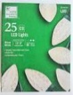 25-Light LED Smooth C9 Warm White String Light 25 ft. Super Bright