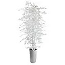 White Faux Ficus Tree in ceramic pot 