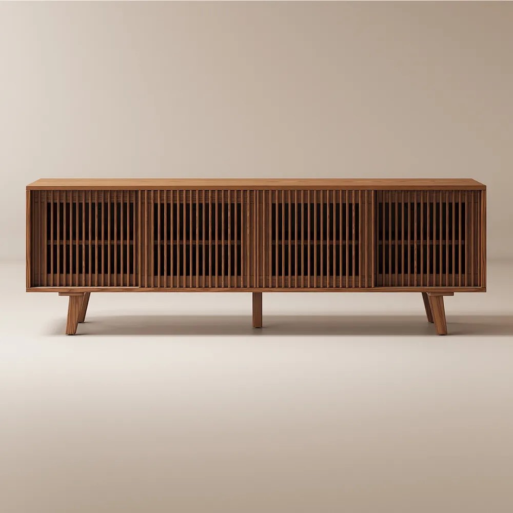 Astrid Wood TV Stand, 70"