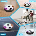 Growsland Boy Toys Hover Soccer Ball For Indoors, LED Hover Ball with Foam Bumper