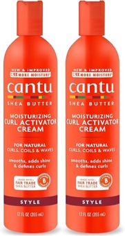 Cantu Moisturizing Curl Activator Cream with Shea Butter for Natural Hair, 12 fl oz Shae butter 12 Fl Oz