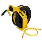 3/8 in. x 50 ft. Double Arm Auto Retracting Air Hose Reel dewalk 3/8x50 auto retracting steel house reel with premium 
