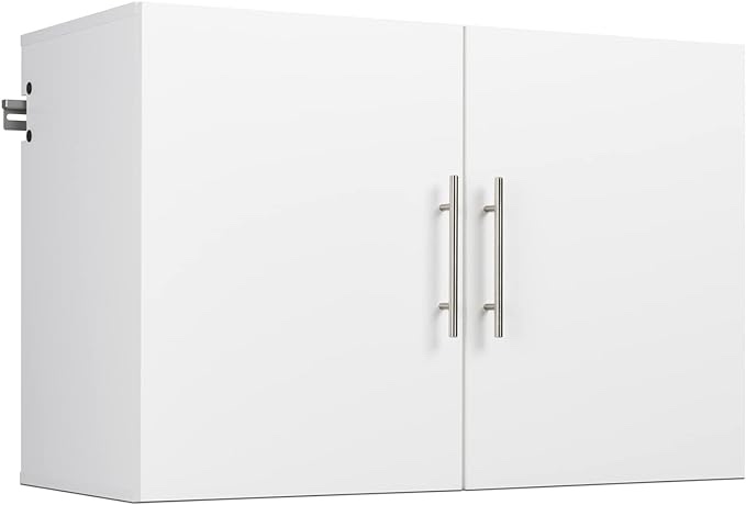 Prepac HangUps Upper Storage Cabinet - Elegant and Spacious Wall Cabinets to Maximize Your Storage, 36" Size, Classic White Finish