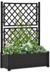 Planter Flower Box Trellis Raised Bed Outdoor Planter Polypropylene