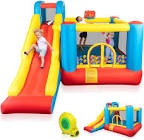 Bounce House for Kids, Toddler Bouncy House, Indoor Bouncy Castle, Inflatable Kids Jump House with Slide for Gift Party(450W Blower Included)