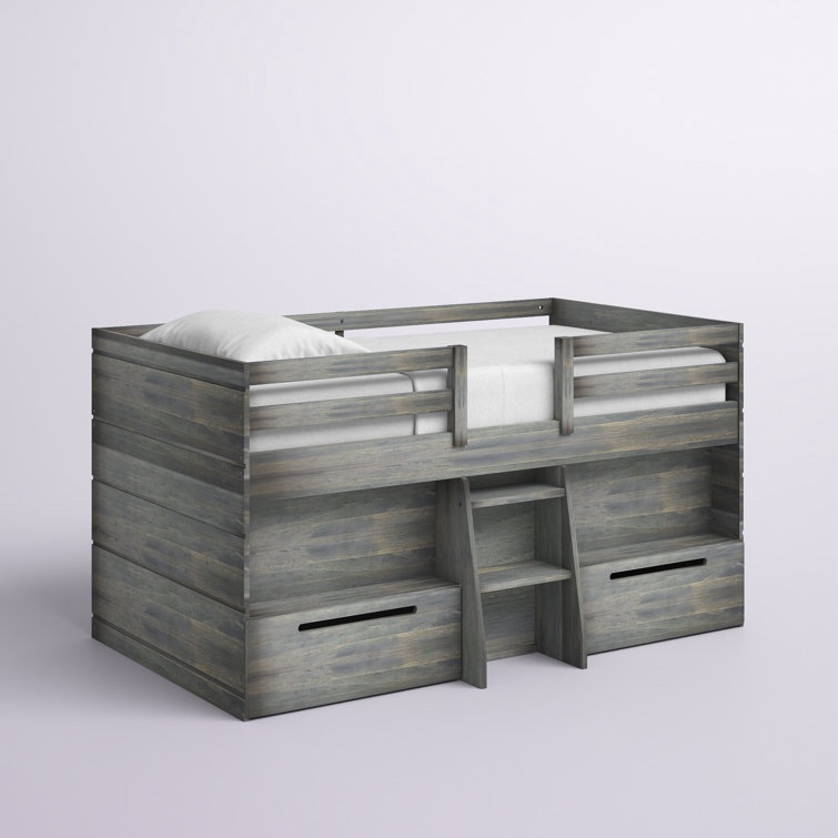 (Imcomplete)Low Loft Bed Storage/Storage, Driftwood . Grey