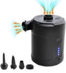 dskaoo Electric Air Pump for Inflatables, 5200mAh Air Mattress Pump Portable with 4 Nozzles & LED Display Screen, Inflator/Deflator Pumps for Pool, Paddle Boats, Camping, Swimming Ring