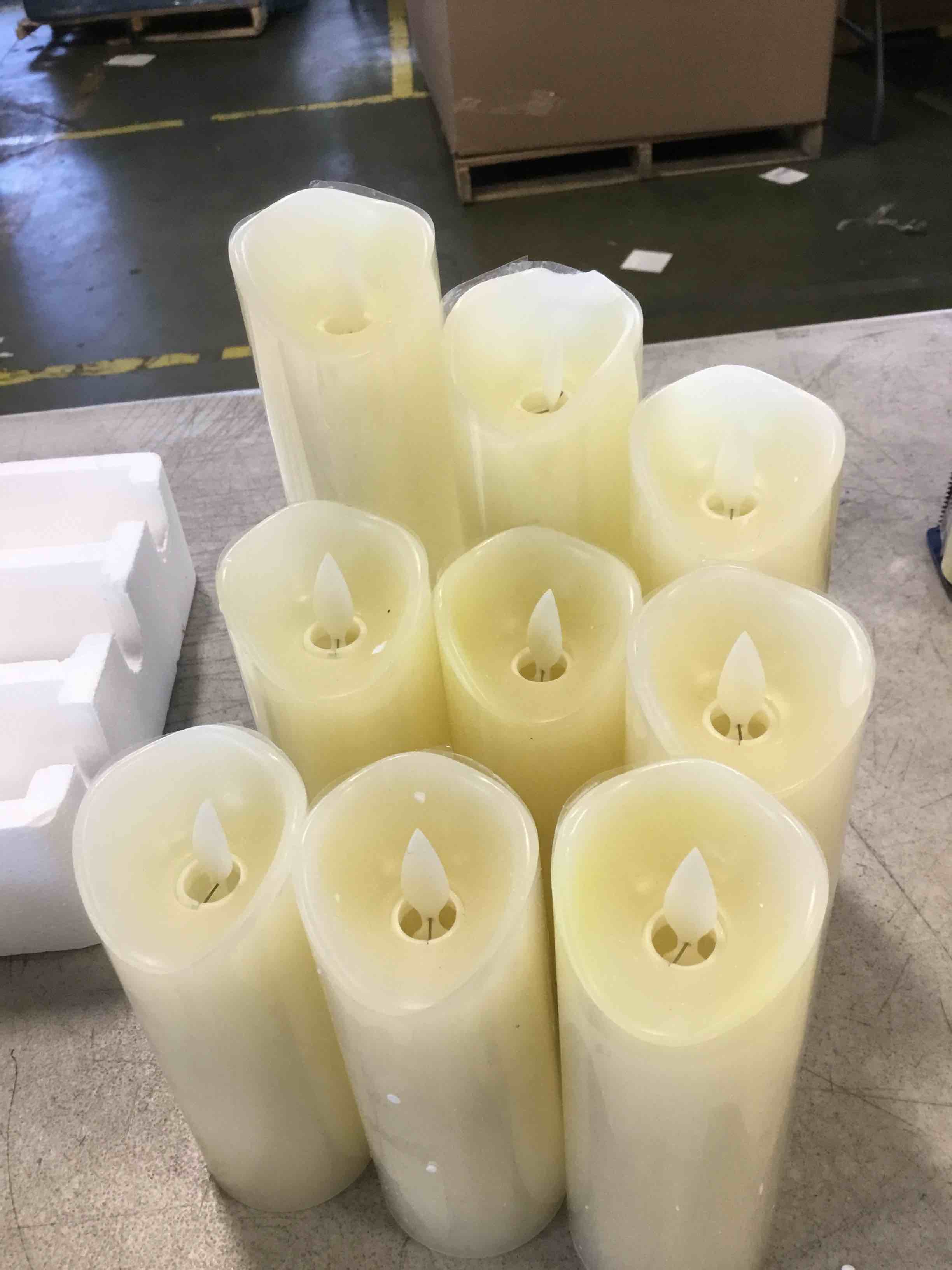 9-Flameless Candle lights Ivory 