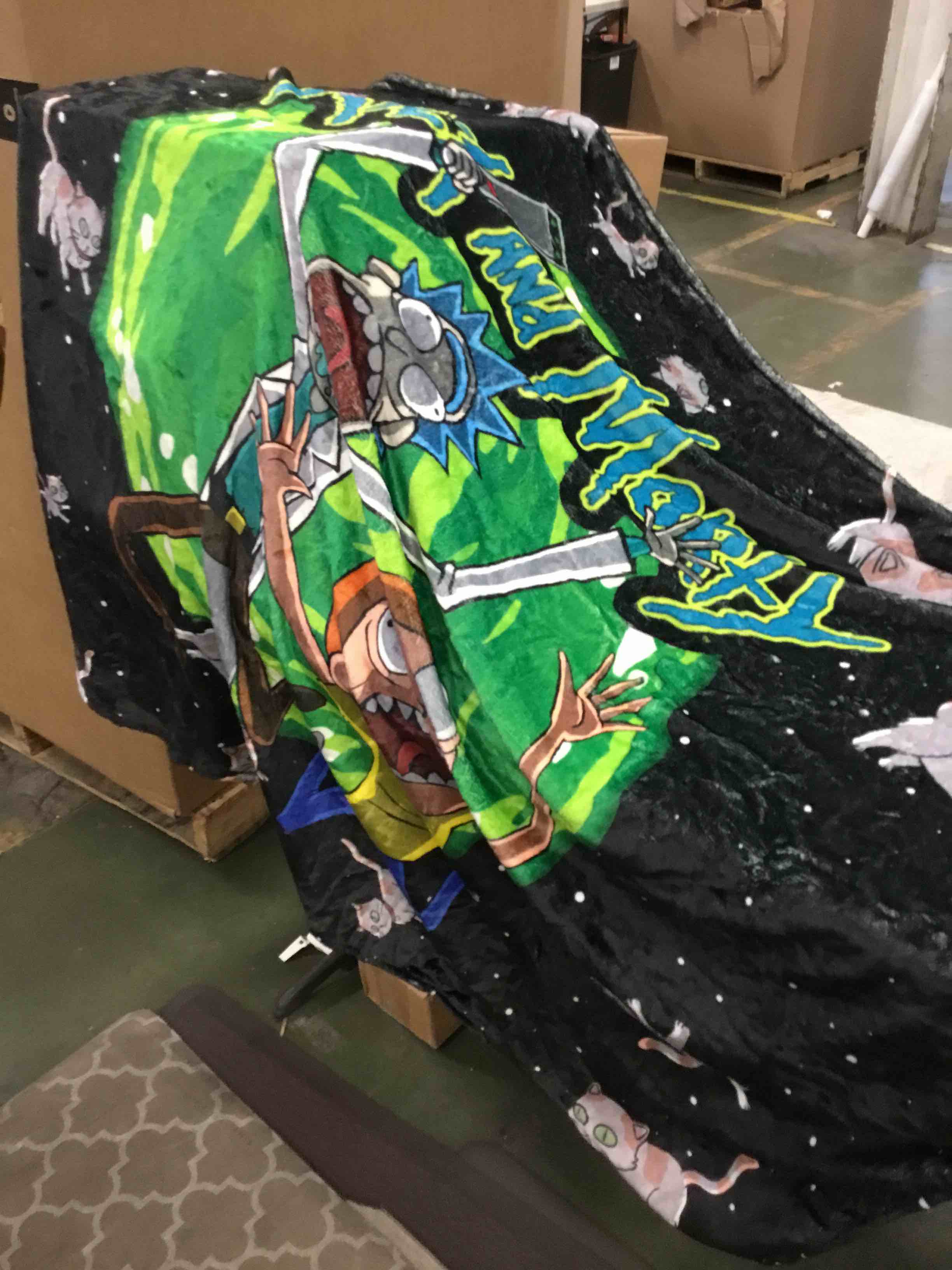 Rick and Morty blanket 