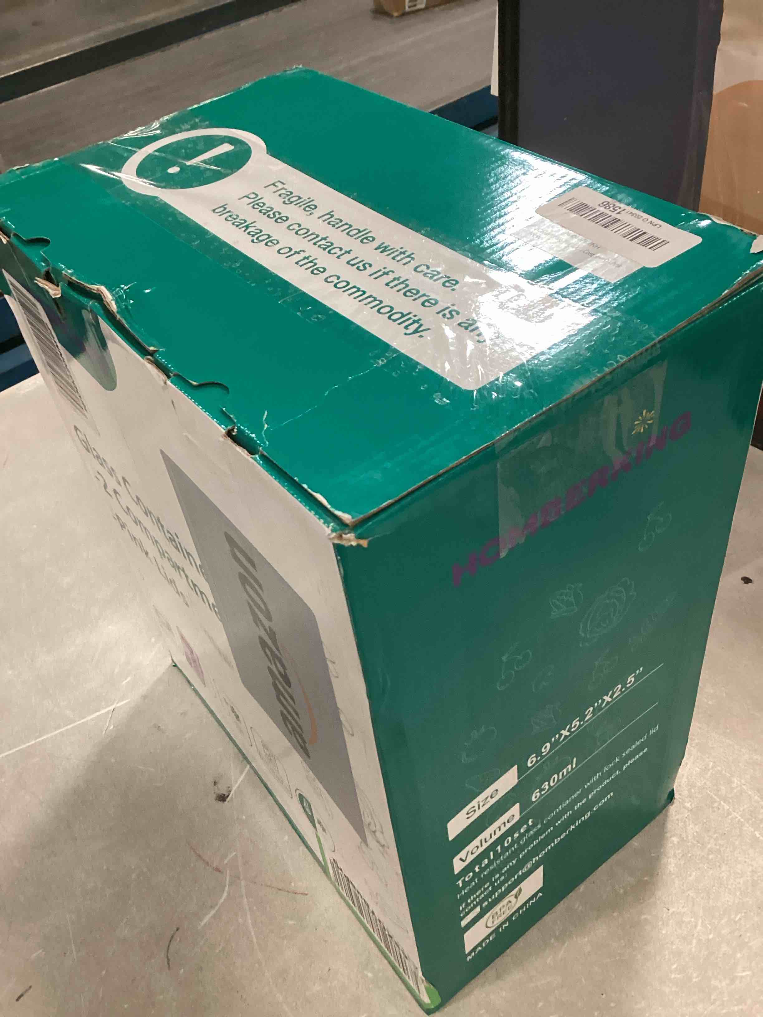 10 Pack Glass Meal Prep Containers 2 Compartment, Glass Food Storage