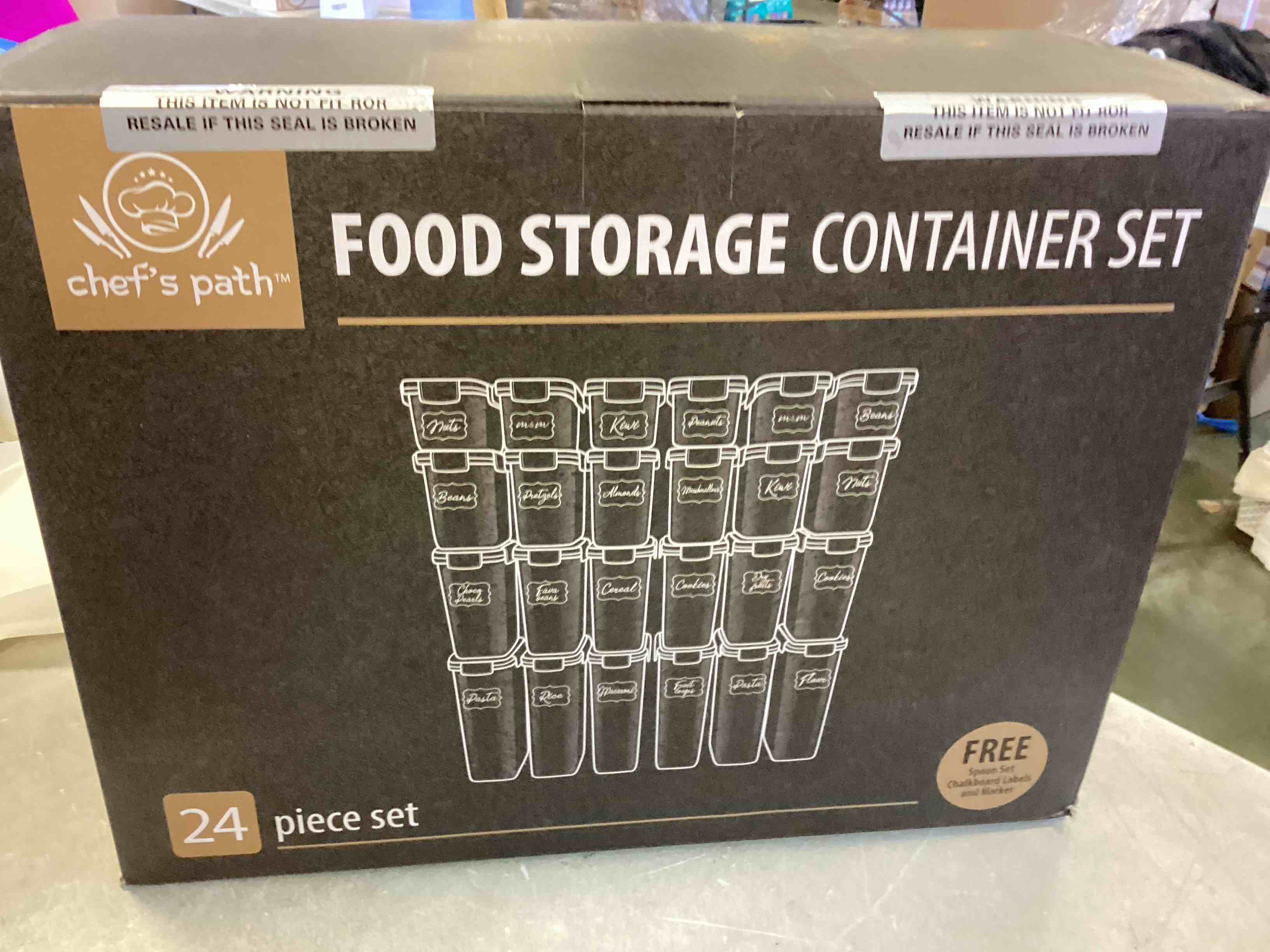 Airtight Food Storage Container Set 24 Piece, Kitchen & Pantry