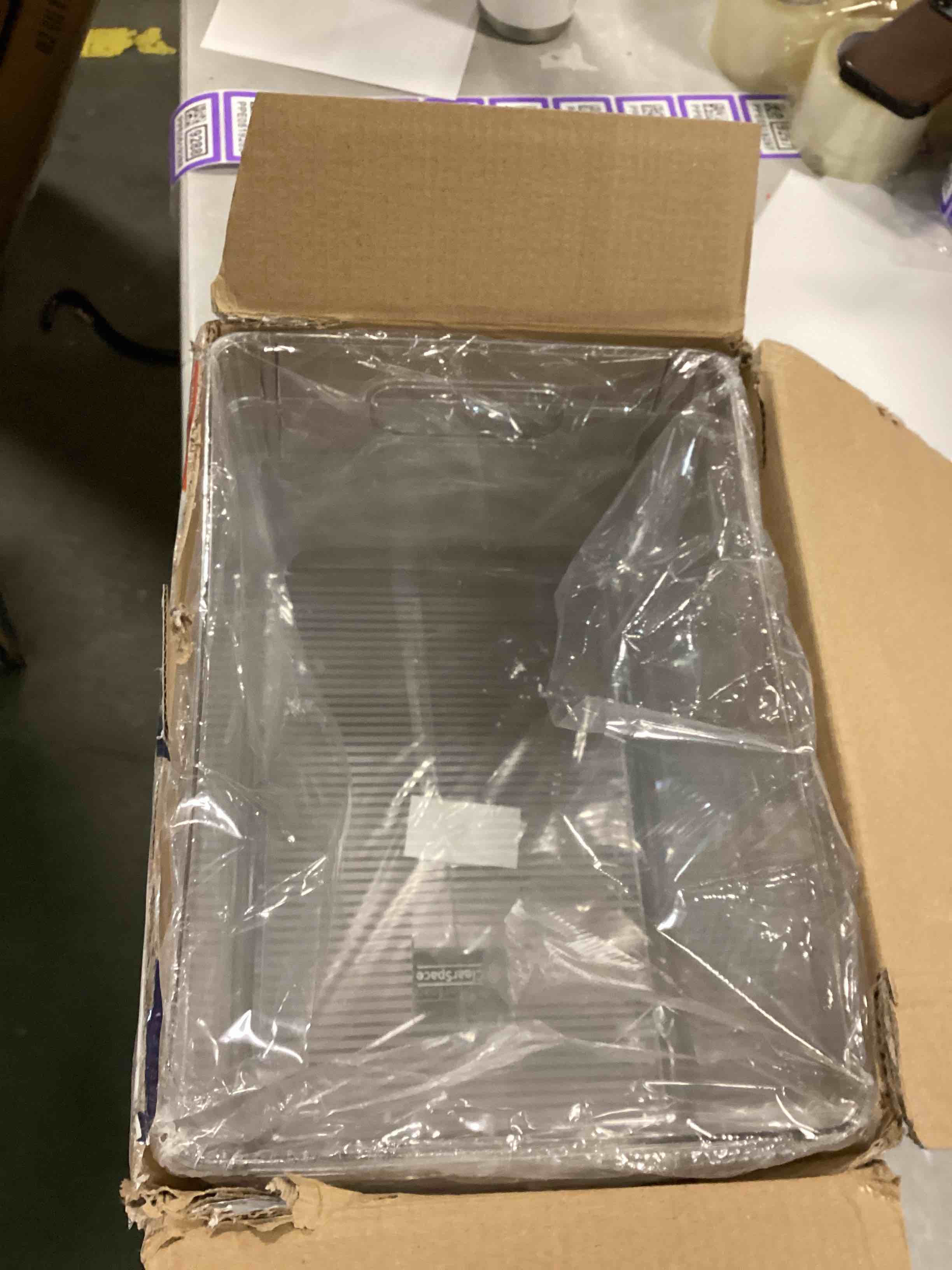 ClearSpace Plastic Storage Bins Perfect Kitchen Organization or