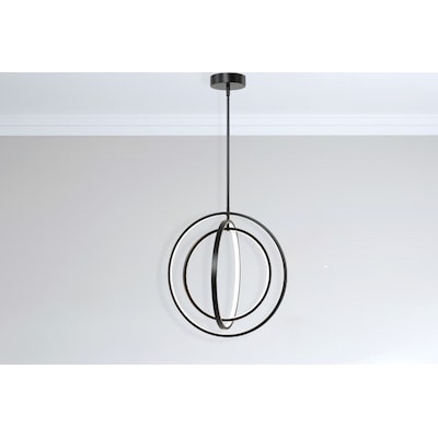 Origin 21 Irvington 3-Light Black Modern/Contemporary Linear LED Hanging 
