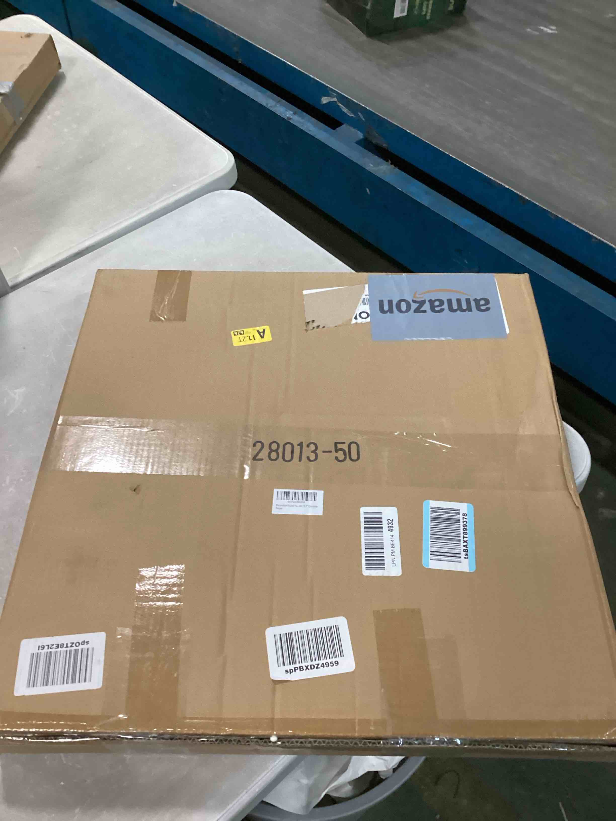 Nautical Round Wall Mirror with Rope 20'' White Circle Hanging Mirror