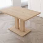 Mekeshia Double Pillar Rectagular Dining Table