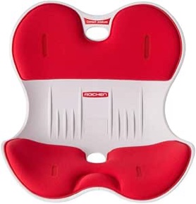 red Lumbar Back Support for Chair, Ergonomic Cushion Lumbar Support Pillow for Office Chair Car, Reading Chair Office Chair Back Support Cushion, Back Straightener Posture Corrector for Women Men