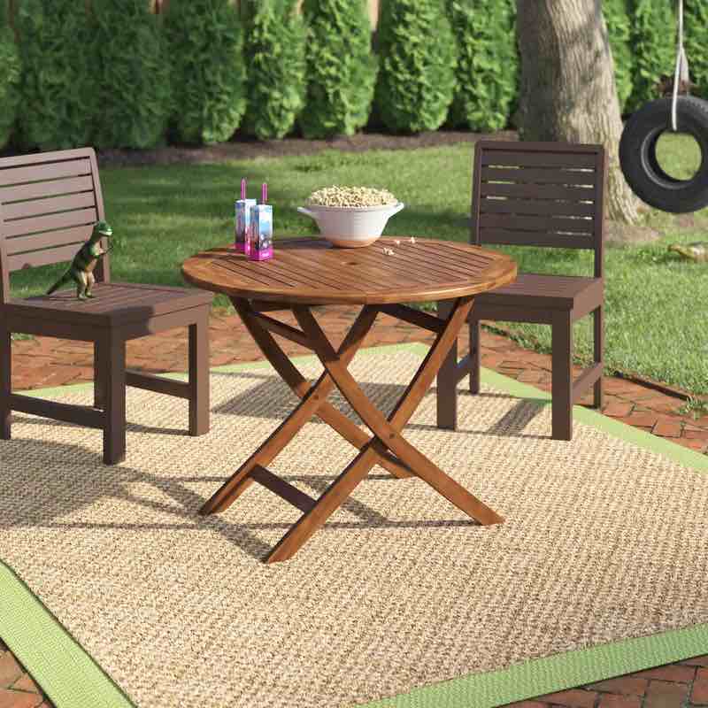 Ponce Folding Solid Wood Dining Table