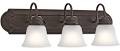 SUPERHUNTER 32.25"W X 9.25"D X Oil-Rubbed Bronze Finish 4-Light Vanity Light